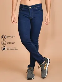 Classic Denim Solid Jeans For Men-thumb3