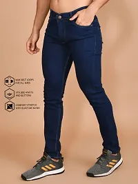 Classic Denim Solid Jeans For Men-thumb1