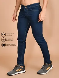 Classic Denim Solid Jeans For Men-thumb3