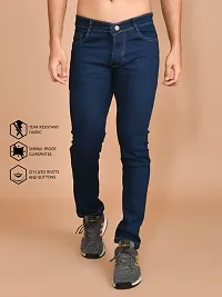 Classic Denim Solid Jeans For Men-thumb1