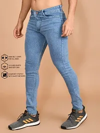 Classic Denim Solid Jeans For Men-thumb3