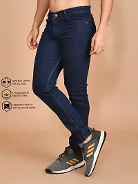 Classic Denim Solid Jeans For Men-thumb1