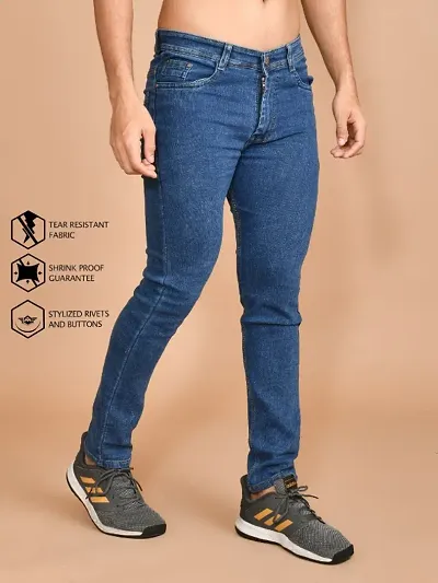 Comfortable Mid-Rise Jeans For Men