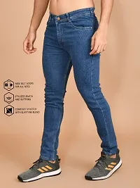 Classic Denim Solid Jeans For Men-thumb1