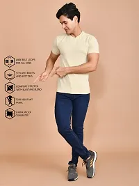 Classic Denim Solid Jeans For Men-thumb1