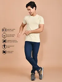 Classic Denim Solid Jeans For Men-thumb2