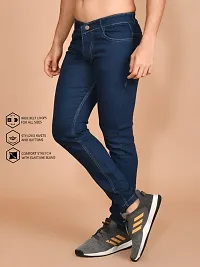 Classic Denim Solid Jeans For Men-thumb3