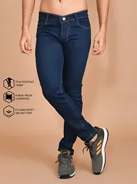 Classic Denim Solid Jeans For Men-thumb1