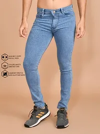 Classic Denim Solid Jeans For Men-thumb3