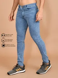 Classic Denim Solid Jeans For Men-thumb1