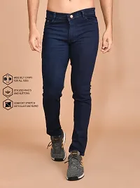 Classic Denim Solid Jeans For Men-thumb3