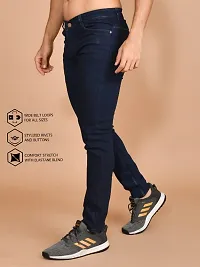 Classic Denim Solid Jeans For Men-thumb1