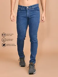 Classic Denim Solid Jeans For Men-thumb1