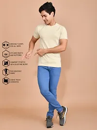 Classic Denim Solid Jeans For Men-thumb2