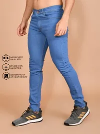 Classic Denim Solid Jeans For Men-thumb1