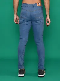 Classic Denim Mid-Rise Jeans For Men-thumb1