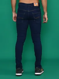 Classic Denim Mid-Rise Jeans For Men-thumb2