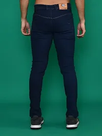 Classic Denim Mid-Rise Jeans For Men-thumb2