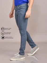 Stylish Denim Solid Jeans for Men-thumb4