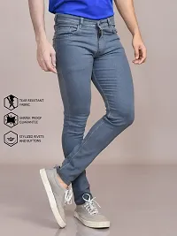 Stylish Denim Solid Jeans for Men-thumb3