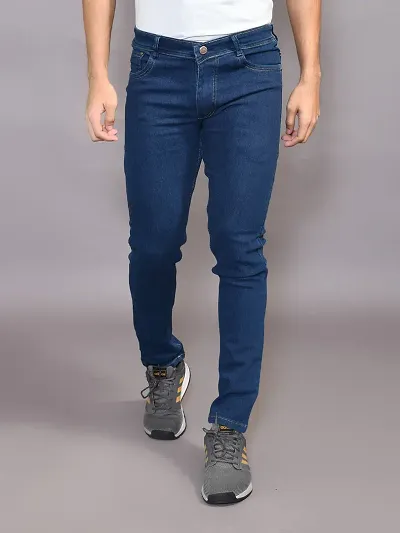 Stylish Denim Solid Jeans for Men