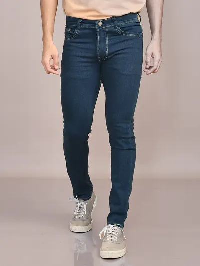 Classic Solid Jeans For Men