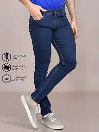 Stylish Denim Solid Jeans for Men-thumb4