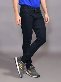 Stylish Denim Solid Jeans for Men-thumb3