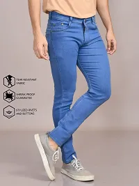 Stylish Denim Solid Jeans for Men-thumb1