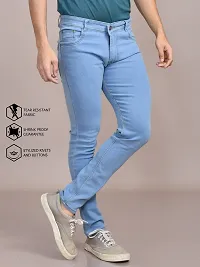 Stylish Denim Solid Jeans for Men-thumb4