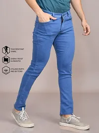 Stylish Denim Solid Jeans for Men-thumb4