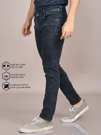 Stylish Denim Solid Jeans for Men-thumb4