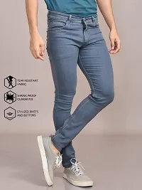 Stylish Denim Solid Jeans for Men-thumb1