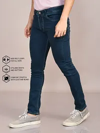 Stylish Denim Solid Jeans for Men-thumb3