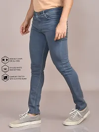 Stylish Denim Solid Jeans for Men-thumb3