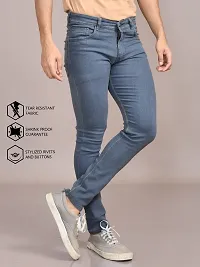 Stylish Denim Solid Jeans for Men-thumb4