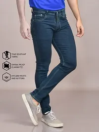 Stylish Denim Solid Jeans for Men-thumb3