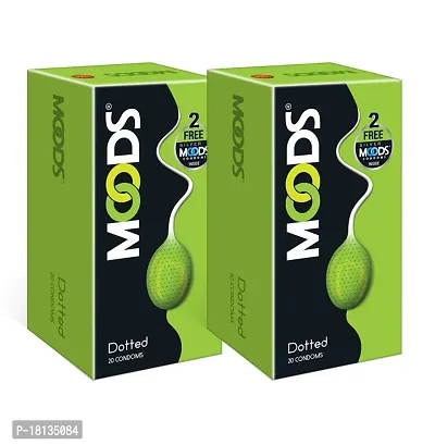 Moods Dotted Condoms 20 Pack of 2