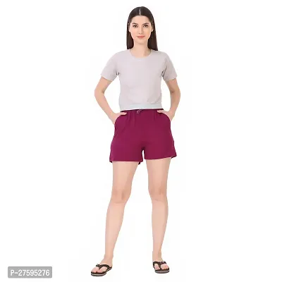 Women Solid  Regular Shorts