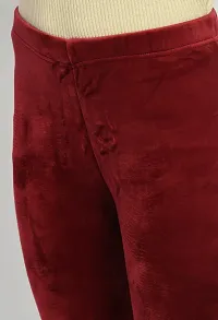 Red Velvet Winter Wear Leggings Bottom Wear-thumb2