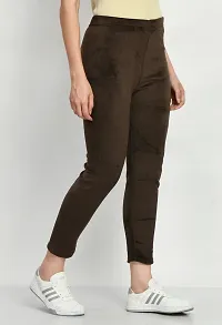 Brown Velvet Leggings Bottom Wear-thumb2