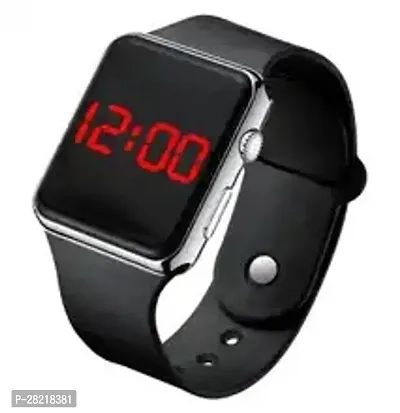 Stylish Black Smart Digital Led Watch For Men-thumb0