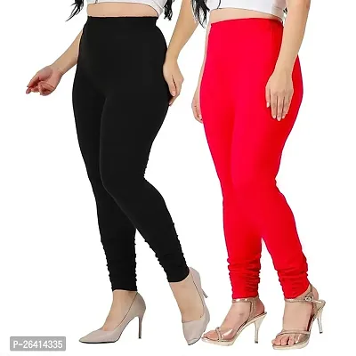 Stylish Women Cotton Leggings Pack of 2-thumb0