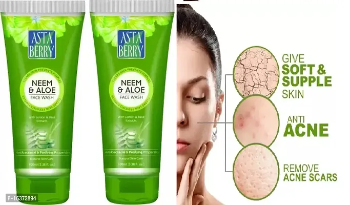 asta very neem  aleovera face wash for acne pimple specil   sport  100ml