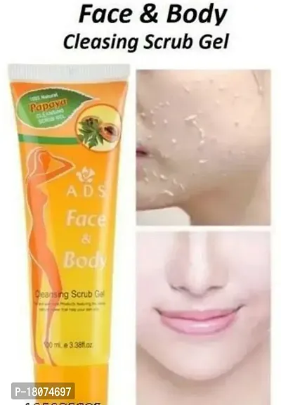 Ads  papaya face  body scurb  glow body  shinging