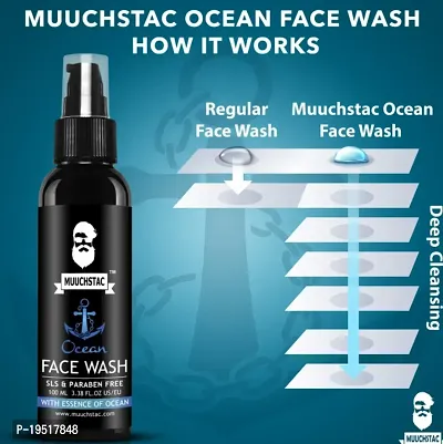 Muuchstac ocean  for men  fights acne   pimple skin werightning all skin type face wash 100ml-thumb3