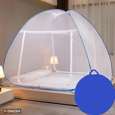 Cotton Adults Washable MOSQUITO NET Mosquito Net (Blue, Tent)-thumb0