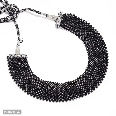 Stylish Graceful Hydro Zircon Choker Necklace (Black)