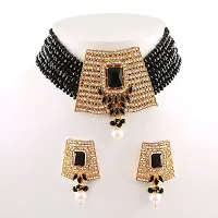 Charming AD Choker Jewellery set (Black)-thumb1