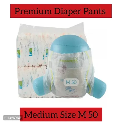 Premium baby diaper pants medium size 50 pieces (M 50)